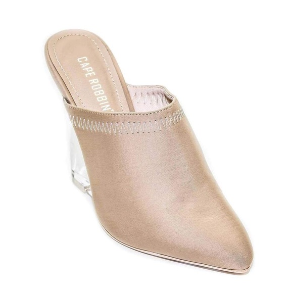 Nude clear lucite wedge - Picture 4 of 4